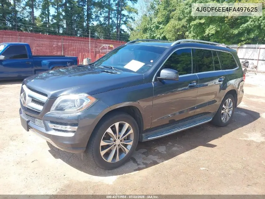 2015 Mercedes-Benz Gl 450 4Matic VIN: 4JGDF6EE4FA497625 Lot: 42772955