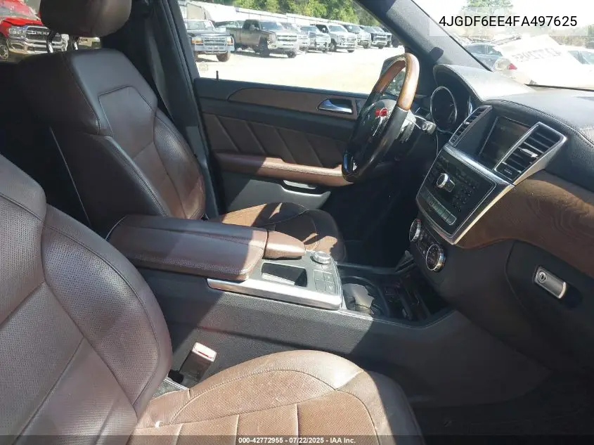 2015 Mercedes-Benz Gl 450 4Matic VIN: 4JGDF6EE4FA497625 Lot: 42772955