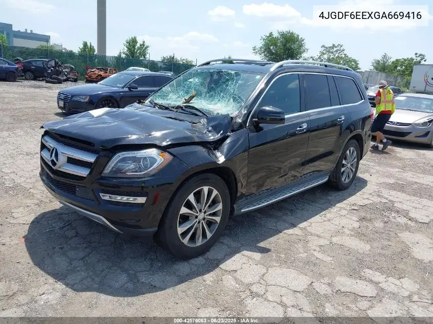2016 Mercedes-Benz Gl 450 4Matic VIN: 4JGDF6EEXGA669416 Lot: 42576083