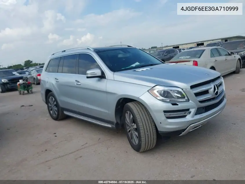 2016 Mercedes-Benz Gl 450 4Matic VIN: 4JGDF6EE3GA710999 Lot: 42794584