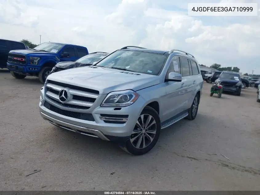 2016 Mercedes-Benz Gl 450 4Matic VIN: 4JGDF6EE3GA710999 Lot: 42794584