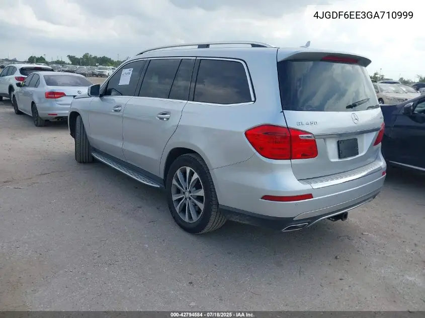 2016 Mercedes-Benz Gl 450 4Matic VIN: 4JGDF6EE3GA710999 Lot: 42794584