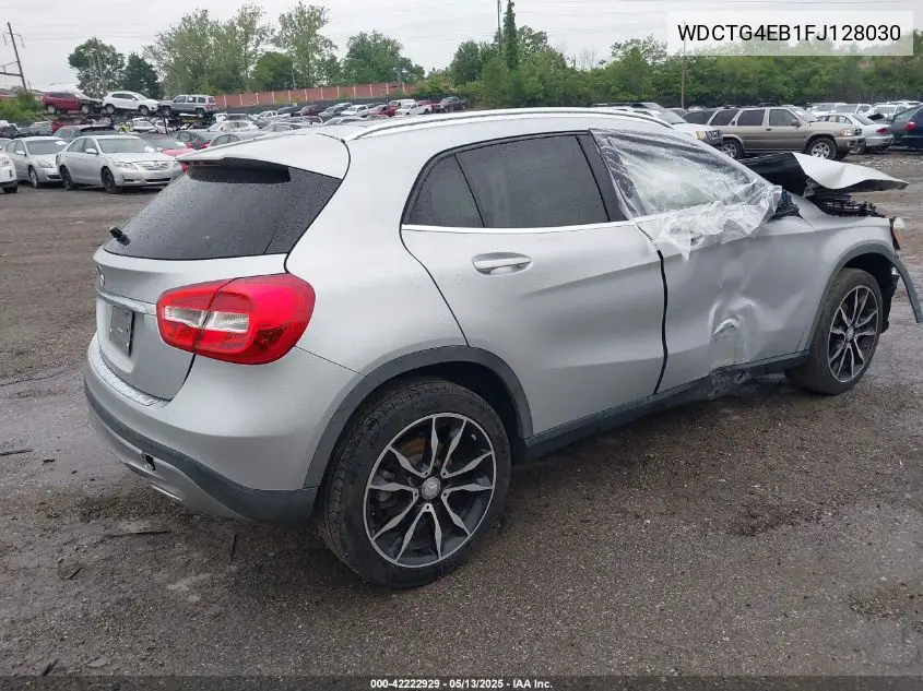 2015 Mercedes-Benz Gla 250 VIN: WDCTG4EB1FJ128030 Lot: 42222929