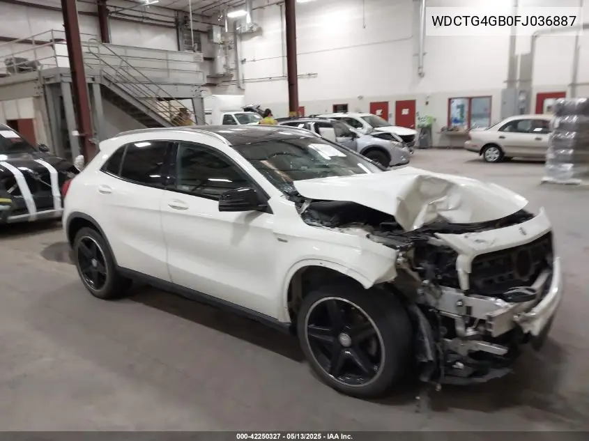 2015 Mercedes-Benz Gla 250 4Matic VIN: WDCTG4GB0FJ036887 Lot: 42250327