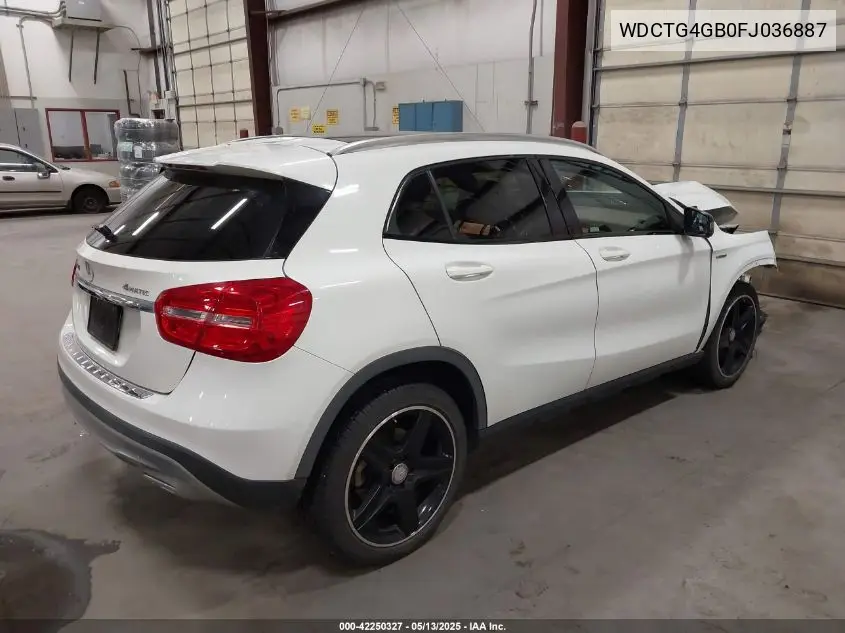 2015 Mercedes-Benz Gla 250 4Matic VIN: WDCTG4GB0FJ036887 Lot: 42250327
