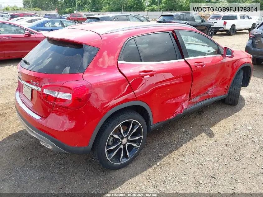 2015 Mercedes-Benz Gla 250 4Matic VIN: WDCTG4GB9FJ178364 Lot: 42580005