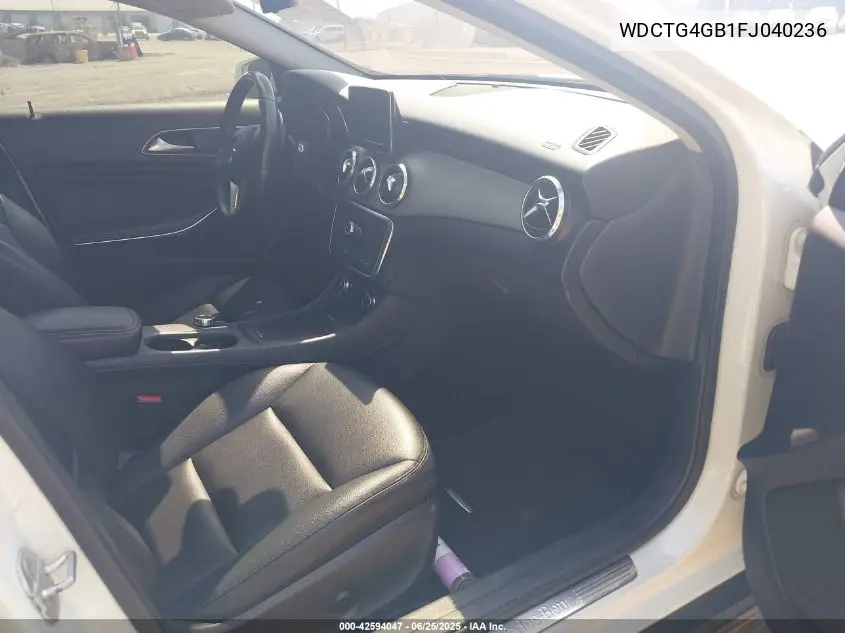 2015 Mercedes-Benz Gla 250 4Matic VIN: WDCTG4GB1FJ040236 Lot: 42594047