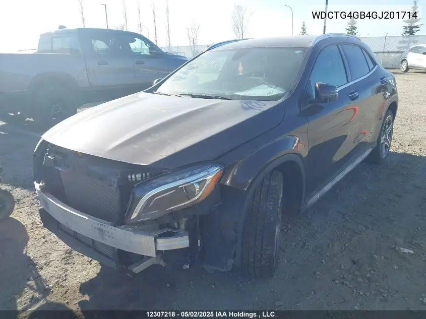 2016 Mercedes-Benz Gla 250 4Matic VIN: WDCTG4GB4GJ201714 Lot: 12307218