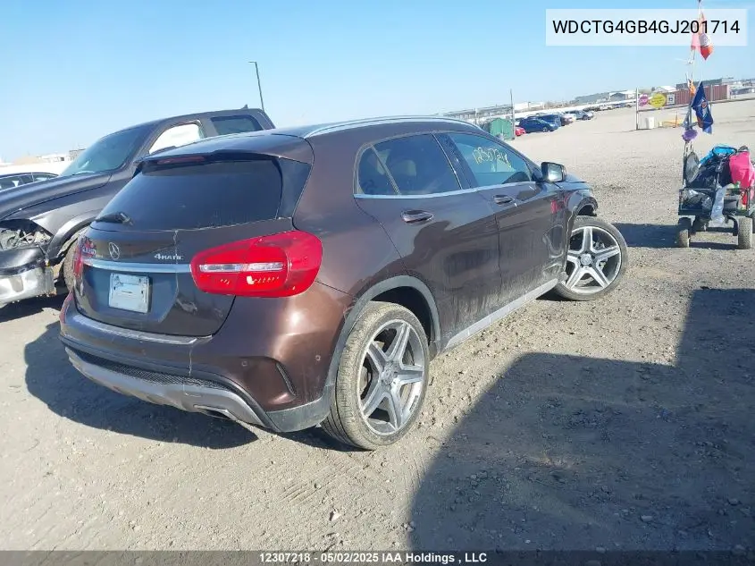 2016 Mercedes-Benz Gla 250 4Matic VIN: WDCTG4GB4GJ201714 Lot: 12307218