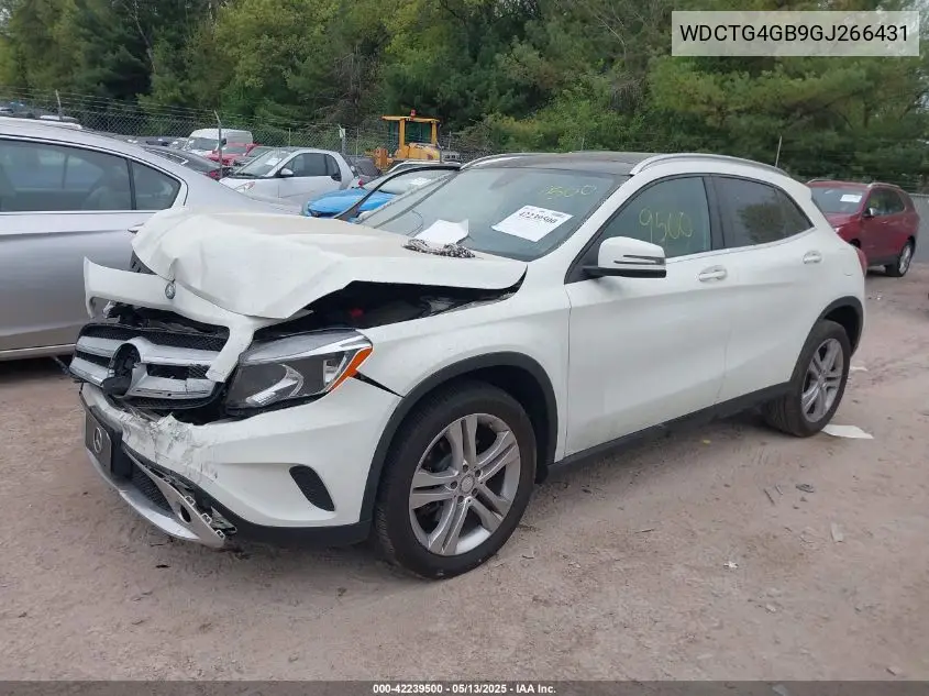 2016 Mercedes-Benz Gla 250 4Matic VIN: WDCTG4GB9GJ266431 Lot: 42239500