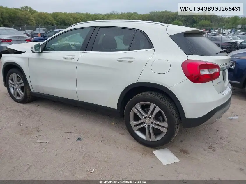 2016 Mercedes-Benz Gla 250 4Matic VIN: WDCTG4GB9GJ266431 Lot: 42239500