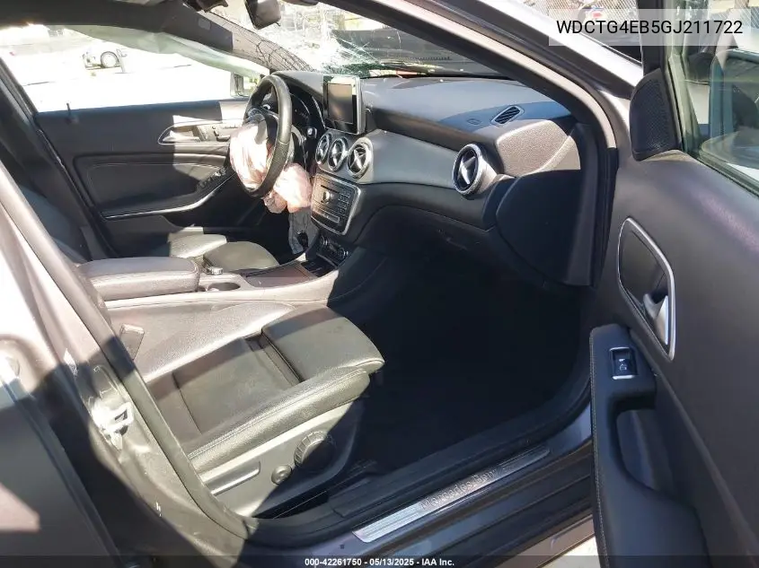 2016 Mercedes-Benz Gla 250 VIN: WDCTG4EB5GJ211722 Lot: 42261750