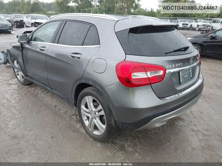 2016 Mercedes-Benz Gla 250 4Matic VIN: WDCTG4GB8GJ244467 Lot: 42591859
