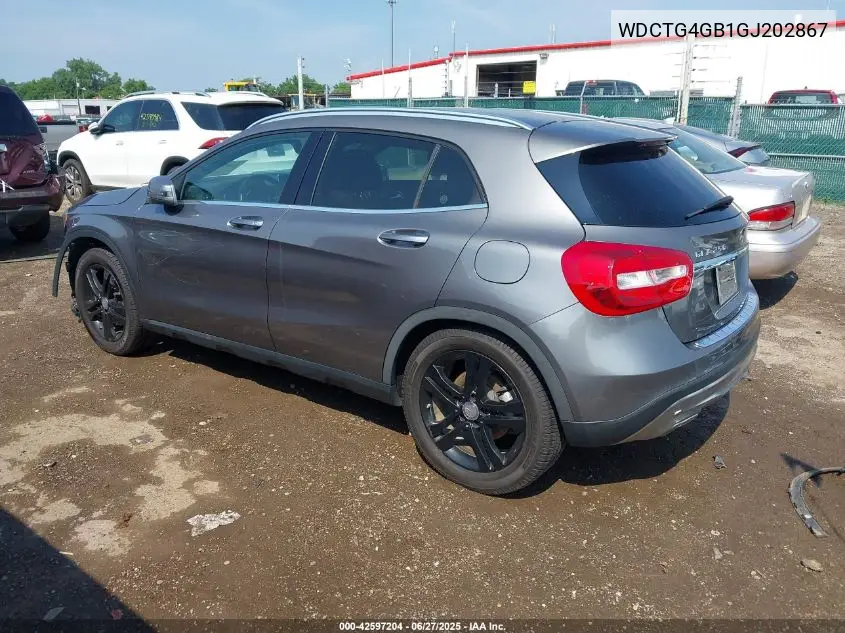 2016 Mercedes-Benz Gla 250 4Matic VIN: WDCTG4GB1GJ202867 Lot: 42597204