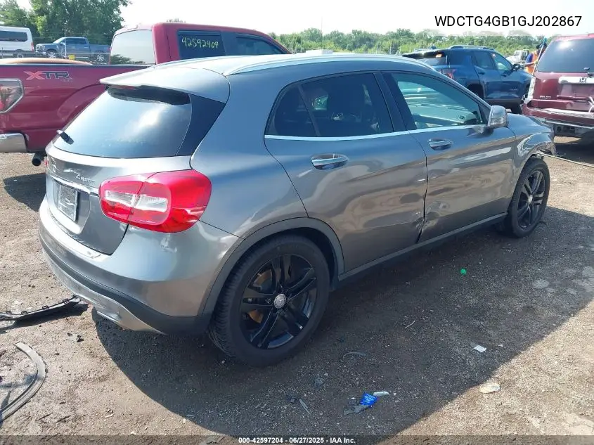 2016 Mercedes-Benz Gla 250 4Matic VIN: WDCTG4GB1GJ202867 Lot: 42597204