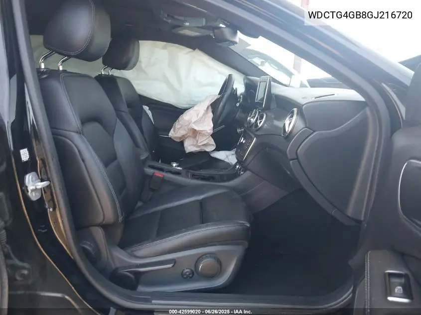 2016 Mercedes-Benz Gla 4Matic VIN: WDCTG4GB8GJ216720 Lot: 42599020