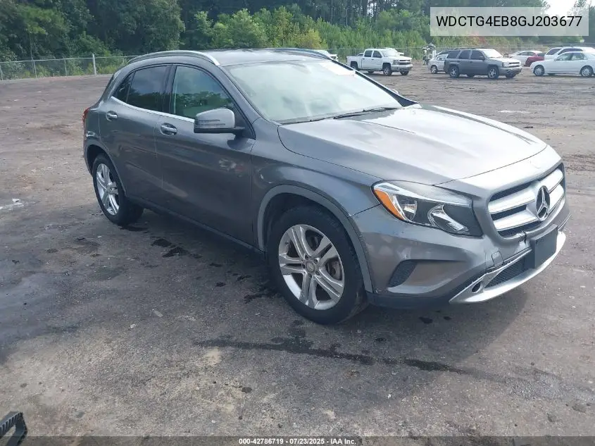 2016 Mercedes-Benz Gla 250 VIN: WDCTG4EB8GJ203677 Lot: 42786719