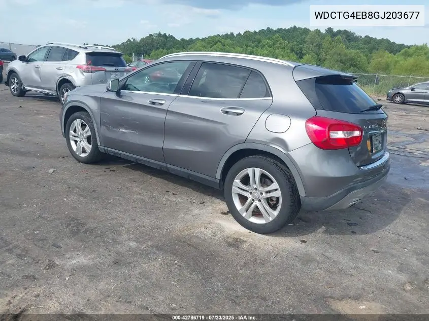 2016 Mercedes-Benz Gla 250 VIN: WDCTG4EB8GJ203677 Lot: 42786719