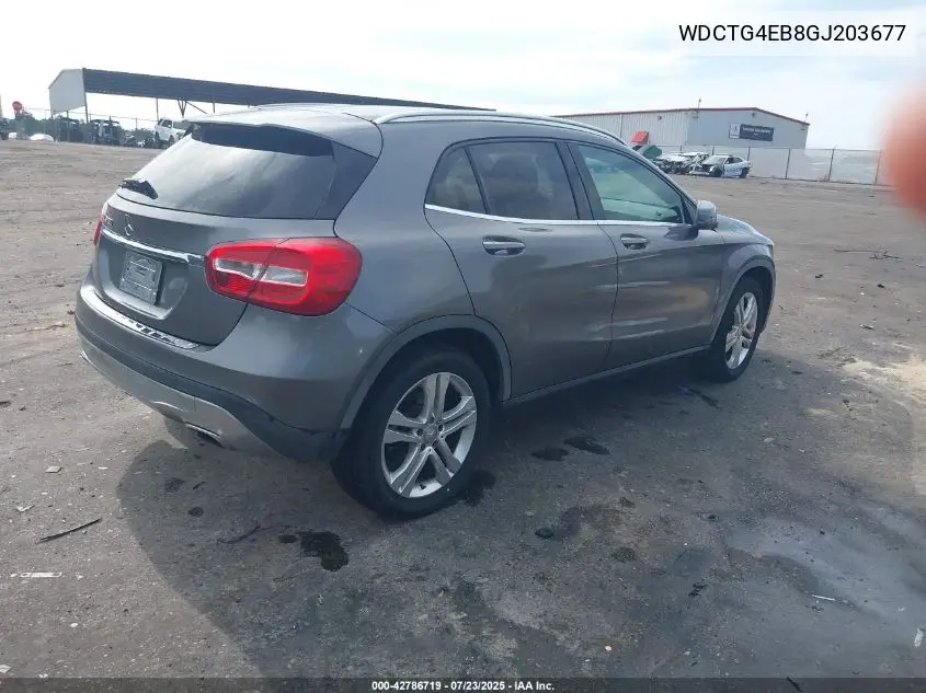 2016 Mercedes-Benz Gla 250 VIN: WDCTG4EB8GJ203677 Lot: 42786719
