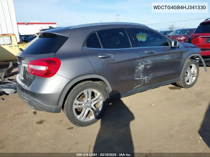 2017 Mercedes-Benz Gla 250 4Matic VIN: WDCTG4GB4HJ341330 Lot: 41612261