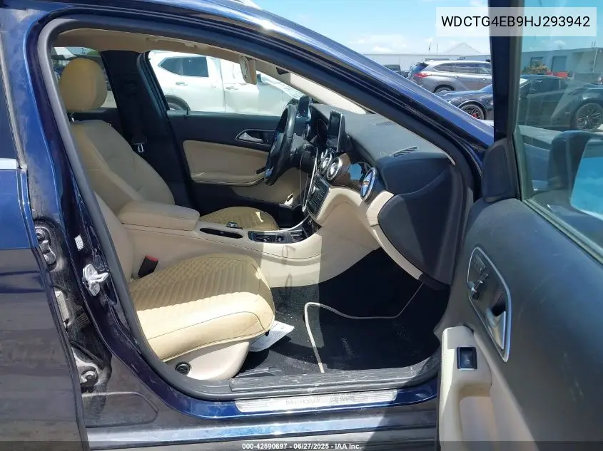 2017 Mercedes-Benz Gla 250 VIN: WDCTG4EB9HJ293942 Lot: 42590697