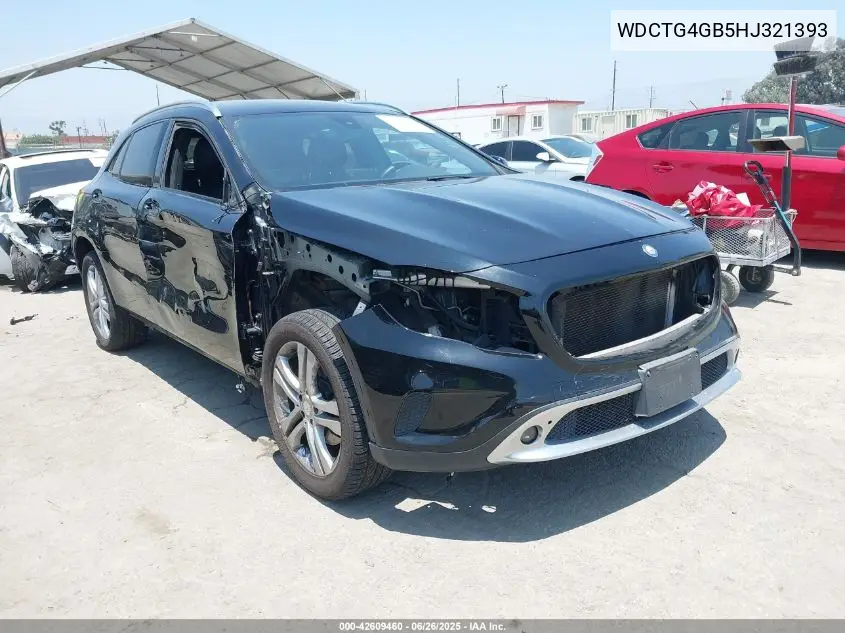 2017 Mercedes-Benz Gla Gla 250 VIN: WDCTG4GB5HJ321393 Lot: 42609460
