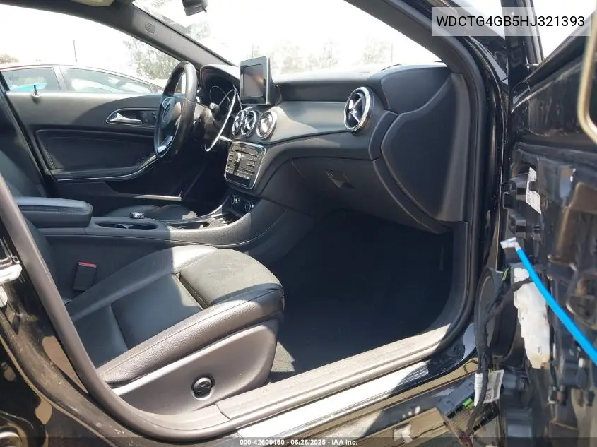 2017 Mercedes-Benz Gla Gla 250 VIN: WDCTG4GB5HJ321393 Lot: 42609460