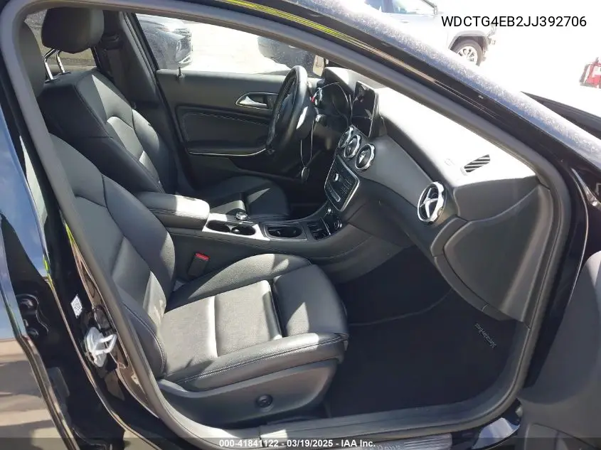 2018 Mercedes-Benz Gla 250 VIN: WDCTG4EB2JJ392706 Lot: 41841122