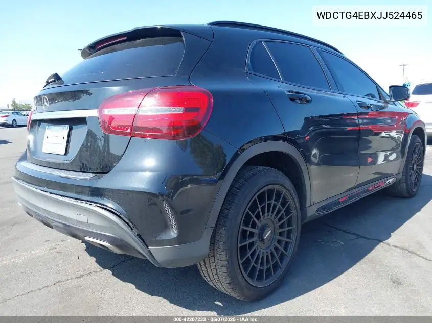2018 Mercedes-Benz Gla 250 VIN: WDCTG4EBXJJ524465 Lot: 42207233