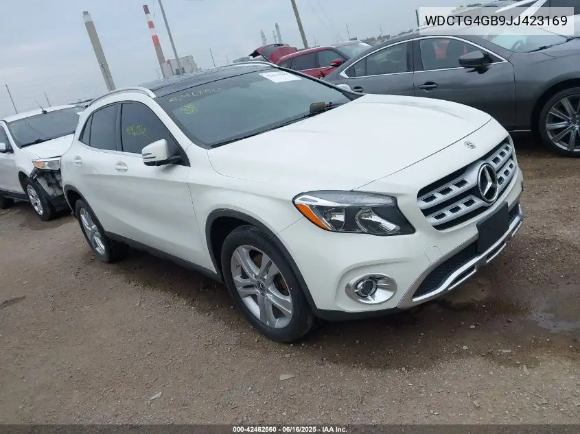 2018 Mercedes-Benz Gla 250 4Matic VIN: WDCTG4GB9JJ423169 Lot: 42462560