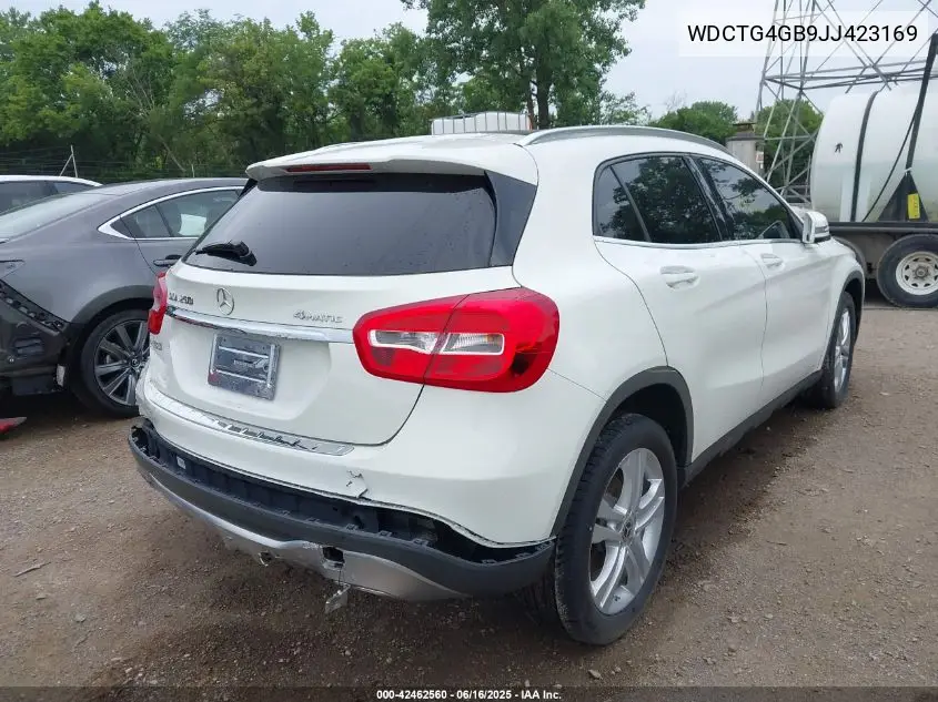 2018 Mercedes-Benz Gla 250 4Matic VIN: WDCTG4GB9JJ423169 Lot: 42462560