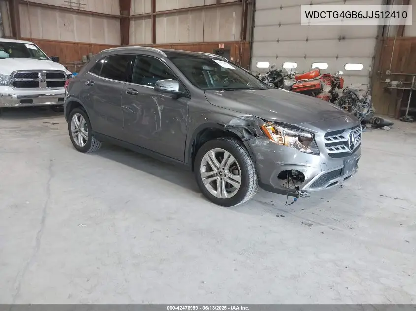 2018 Mercedes-Benz Gla 250 4Matic VIN: WDCTG4GB6JJ512410 Lot: 42476959