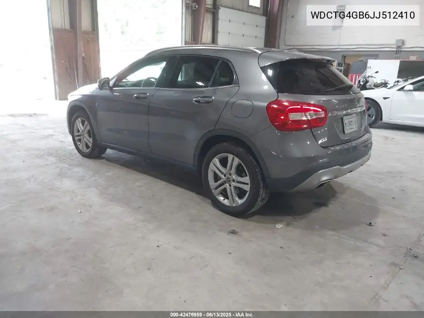 2018 Mercedes-Benz Gla 250 4Matic VIN: WDCTG4GB6JJ512410 Lot: 42476959