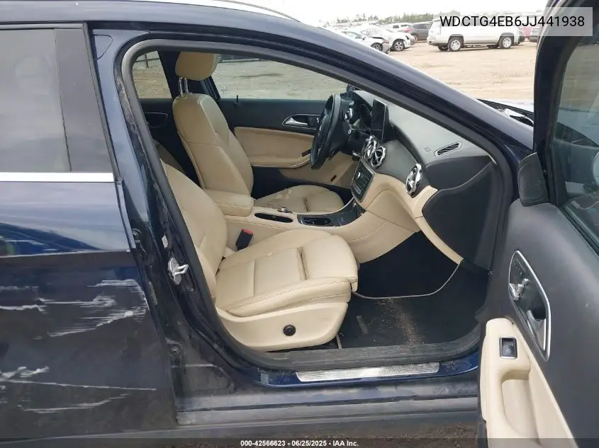2018 Mercedes-Benz Gla 250 VIN: WDCTG4EB6JJ441938 Lot: 42566623