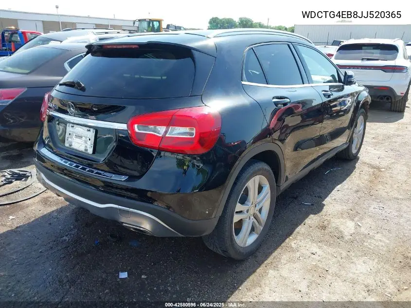 2018 Mercedes-Benz Gla 250 VIN: WDCTG4EB8JJ520365 Lot: 42580596