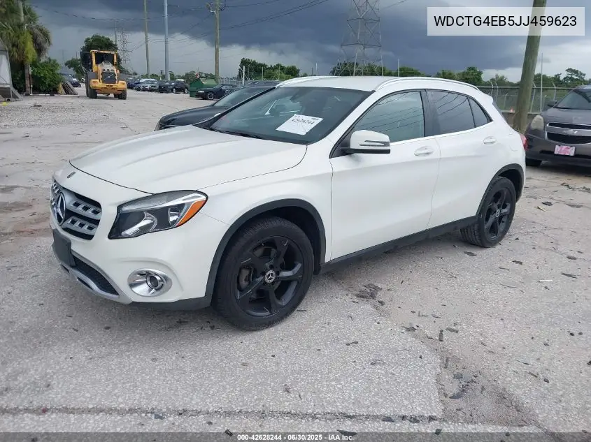 2018 Mercedes-Benz Gla 250 VIN: WDCTG4EB5JJ459623 Lot: 42628244