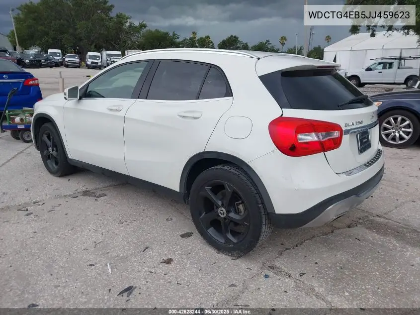 2018 Mercedes-Benz Gla 250 VIN: WDCTG4EB5JJ459623 Lot: 42628244