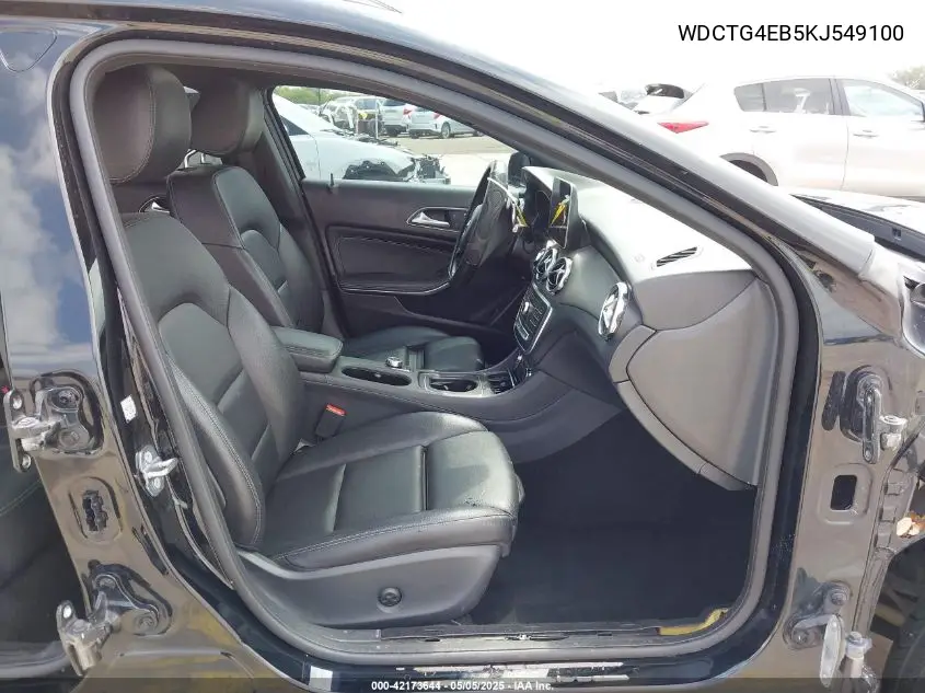 2019 Mercedes-Benz Gla 250 VIN: WDCTG4EB5KJ549100 Lot: 42173644