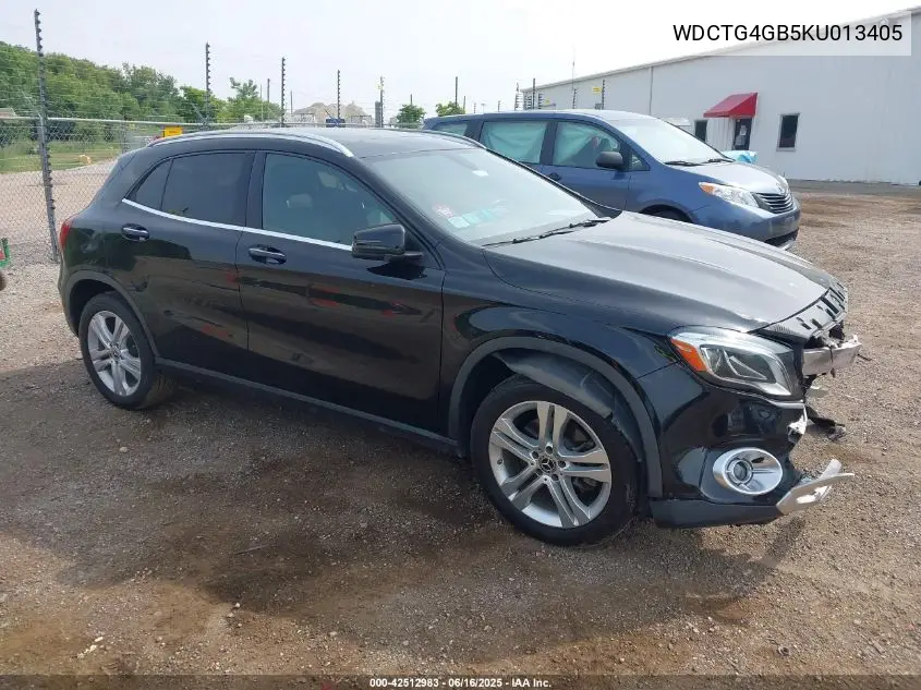 2019 Mercedes-Benz Gla 250 4Matic VIN: WDCTG4GB5KU013405 Lot: 42512983