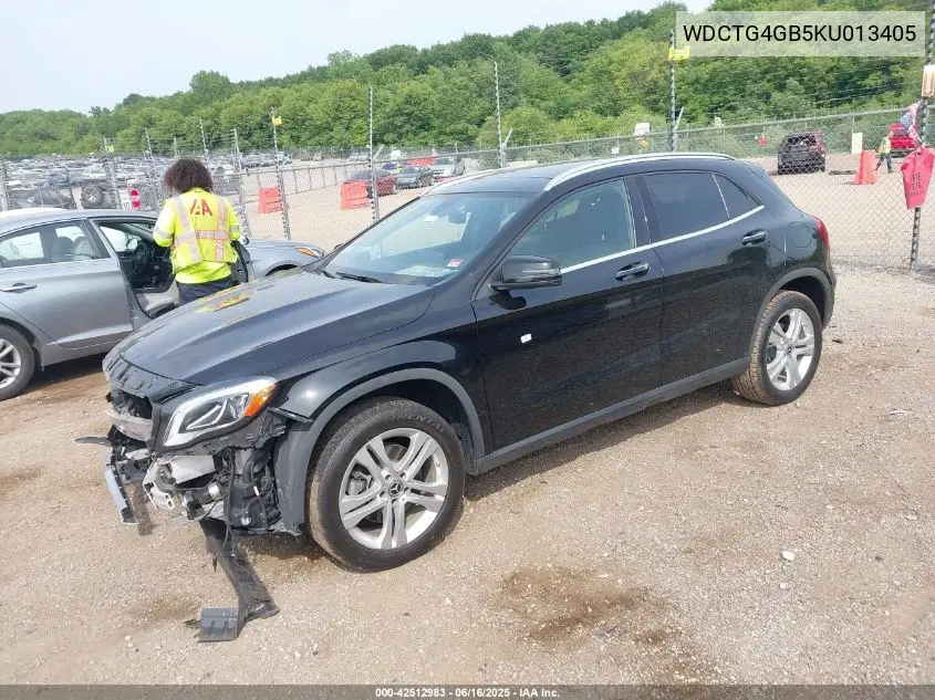 2019 Mercedes-Benz Gla 250 4Matic VIN: WDCTG4GB5KU013405 Lot: 42512983