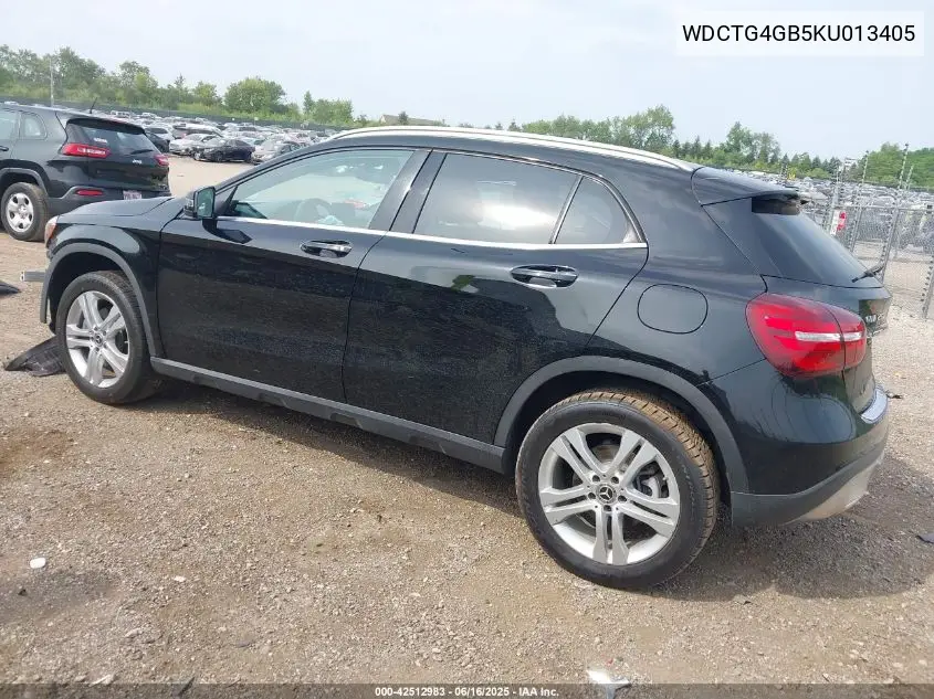 2019 Mercedes-Benz Gla 250 4Matic VIN: WDCTG4GB5KU013405 Lot: 42512983