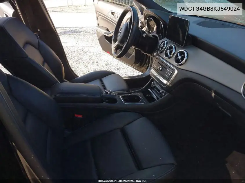 2019 Mercedes-Benz Gla 250 4Matic VIN: WDCTG4GB8KJ549024 Lot: 42558661