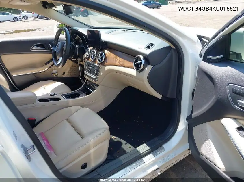 2019 Mercedes-Benz Gla 250 4Matic VIN: WDCTG4GB4KU016621 Lot: 42558754