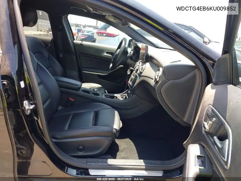 2019 Mercedes-Benz Gla 250 VIN: WDCTG4EB6KU009852 Lot: 42616406