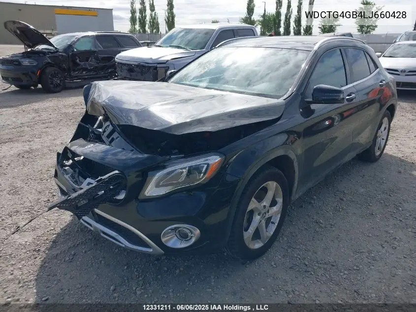 2020 Mercedes-Benz Gla 250 4Matic VIN: WDCTG4GB4LJ660428 Lot: 12331211