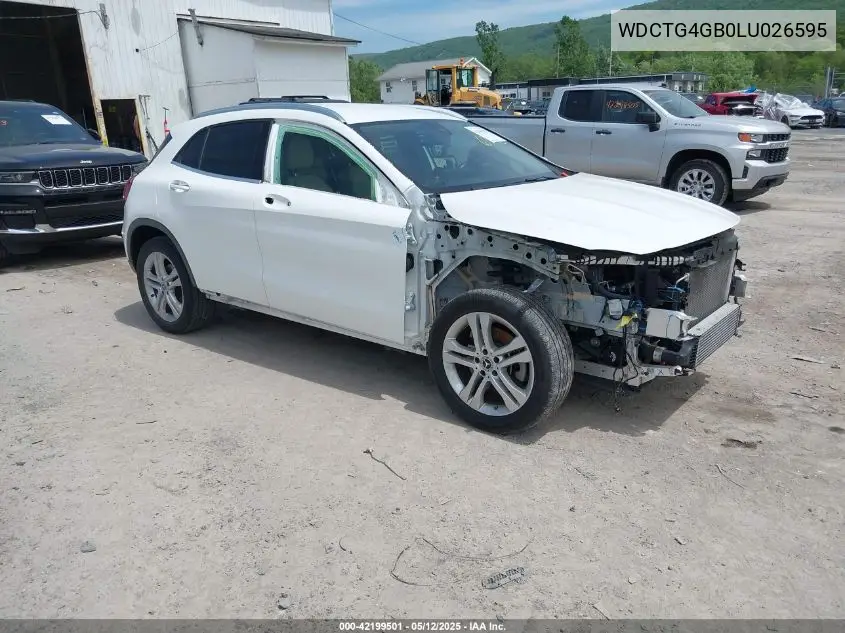 2020 Mercedes-Benz Gla 250 4Matic VIN: WDCTG4GB0LU026595 Lot: 42199501