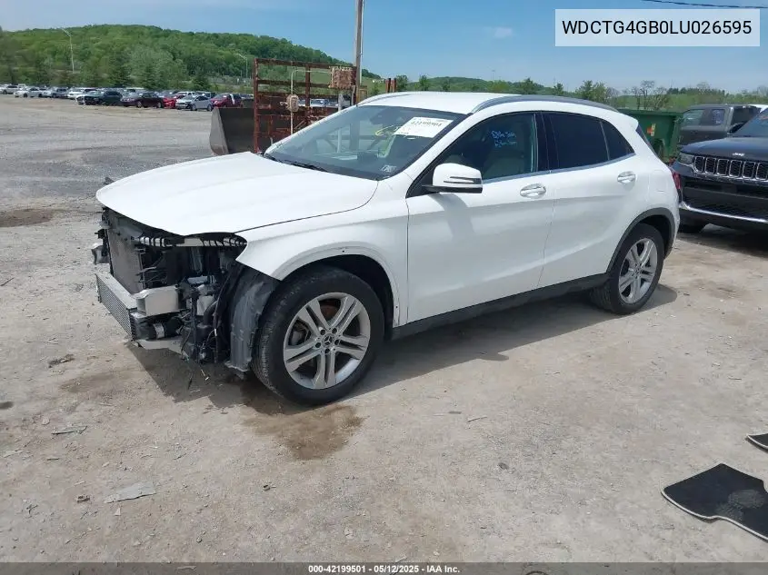 2020 Mercedes-Benz Gla 250 4Matic VIN: WDCTG4GB0LU026595 Lot: 42199501