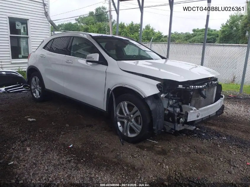 2020 Mercedes-Benz Gla 250 4Matic VIN: WDCTG4GB8LU026361 Lot: 42248556