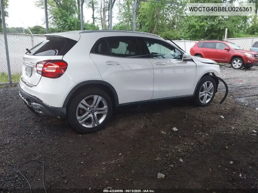 2020 Mercedes-Benz Gla 250 4Matic VIN: WDCTG4GB8LU026361 Lot: 42248556