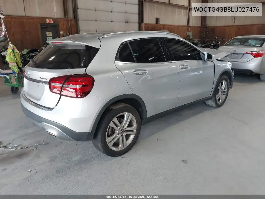 2020 Mercedes-Benz Gla 250 4Matic VIN: WDCTG4GB8LU027476 Lot: 42785787